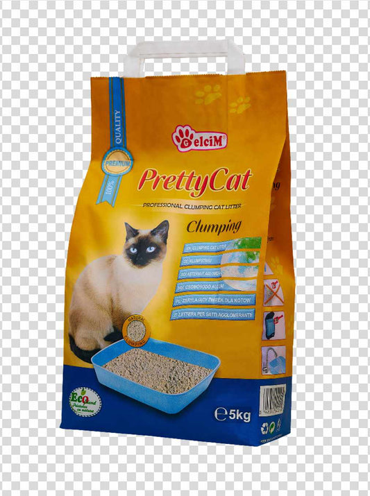 Pretty Cat Clumping Cat Litter bentonite 5 kg /1 pallet /168 units not scented buy in bulk